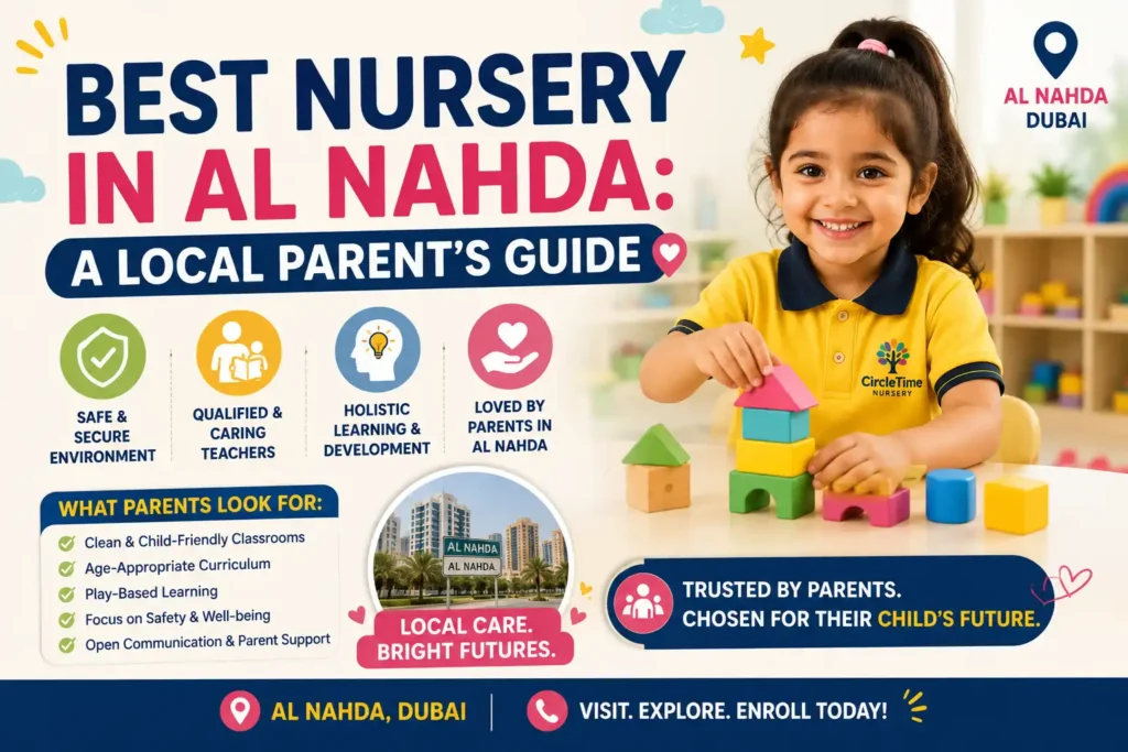 Best nursery in Al Nahda Dubai with safe learning environment and caring teachers